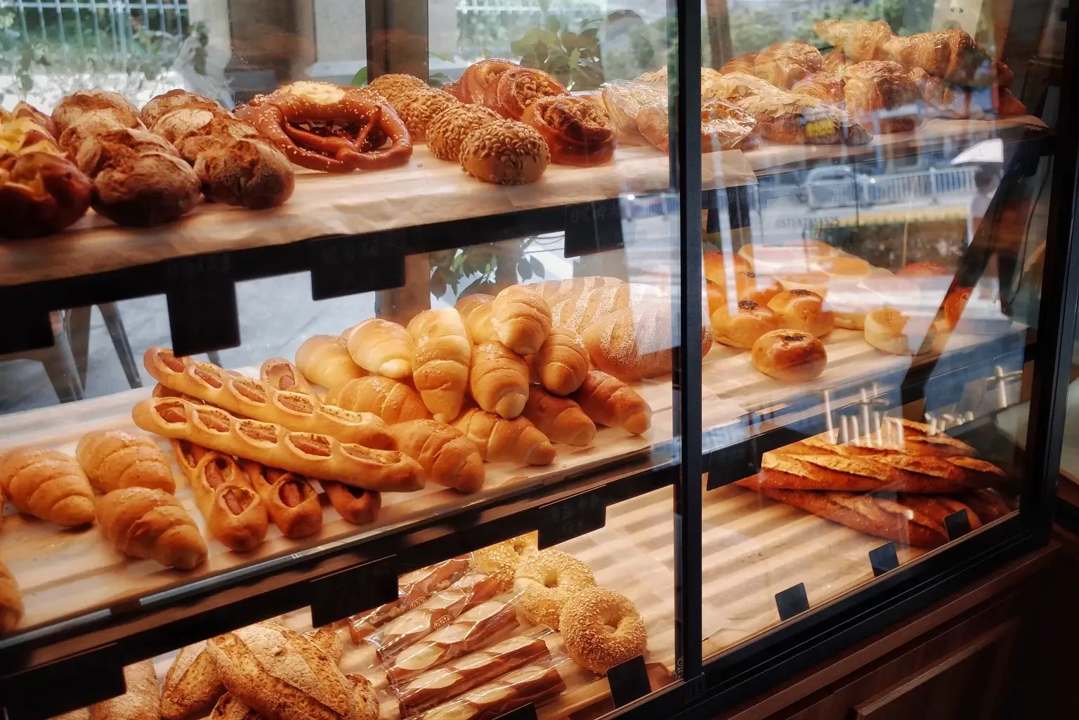 Minimercados com pão fresquinho